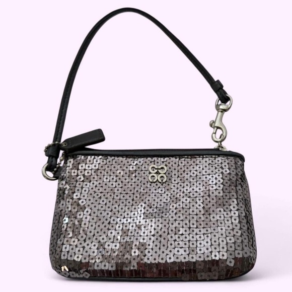 Coach Handbags - NWOT Coach Madison Sequin Small Wristlet 44389 Silver to Lavender